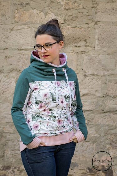 Hoodie Damen – E-Book Schnittmuster Gr. 32-58 – mein Paco #126 - Nähen