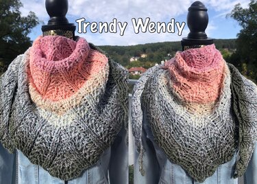 Trendy Wendy - Häkelanleitung flaches Wendetuch