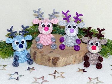 Crochet Pattern little reindeer