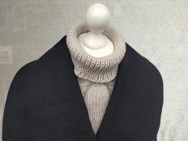 Strickanleitung Kragenschal / Rollkragen "Curola"