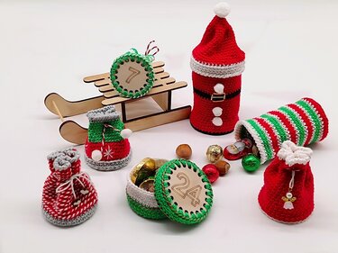 Häkelanleitung Adventskalender "Weihnachtszeit"