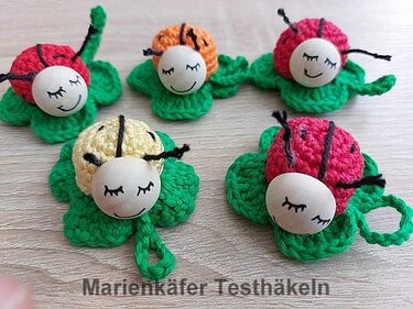 Marienkäfer / Glückskäfer häkeln - Häkelanleitung PDF