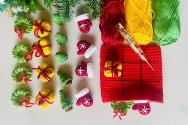 Tic Tac Toe Christmas Häkelanleitung Amigurumi