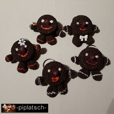 LED-Teelichtbande Teil 2 Lebkuchen - Häkeln