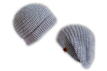 Beanie "Jazz" (sporty o. slouchy, all sizes) - Crochet