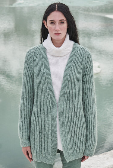Strickanleitung: Edler Klassiker - der Long-Cardigan mit Patentrippen! - Bild 3