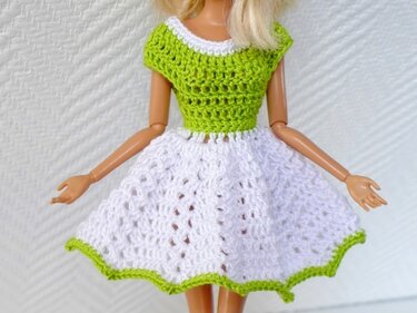 Lieblings-Sommerkleidchen für kleine Puppen - anfängertauglich - Häkeln