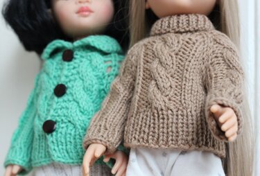 12-inch Dolls Pullover Knitting Pattern