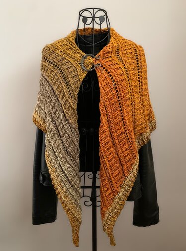 Häkelanleitung Flaches Dreieckstuch "Ione"