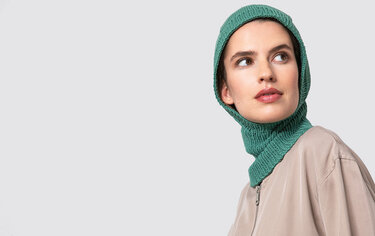 Balaclava / Kapuzenmütze "Space" in Moosgrün Strickanleitung // PDF - Bild 2