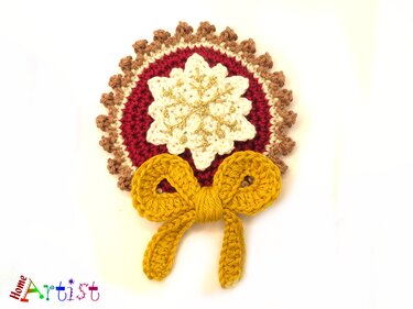 Snowflake crochet Patch Ornament