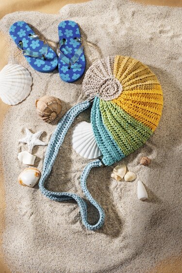 Tasche in Muschel-Optik Fundstück - Häkeln