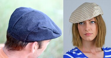 Nähanleitung Schirmmütze für Erwachsene / Kinder nähen Mütze Pdf Schiebermütze