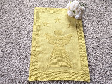 Knitting pattern "Guardian Angel Blanket" - easy