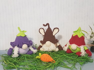 Frühlings- und Ostergnomis - Häkeln
