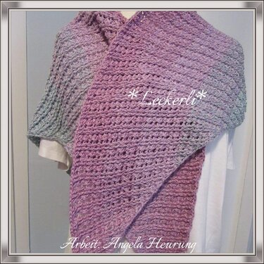 Häkelanleitung für ein wandelbares Schultertuch - Leckerli-Dreieckstuch - Bild 2