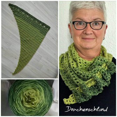 Häkelanleitung: * Drachenschlund * Schal Drachenschwanz häkeln