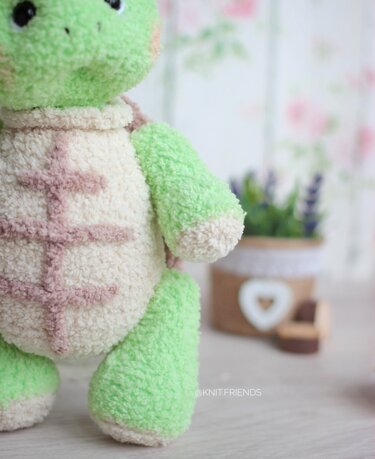Crochet pattern Amigurumi Fedya the turtle