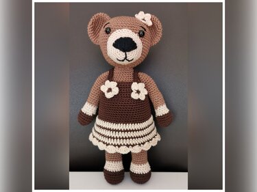 Cappuccino Bear - crochetpattern teddy