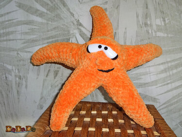 Schlüsselanhänger Seestern, mit Chip-Tasche,oder Kuscheltier, Häkelanleitung von DaDaDe