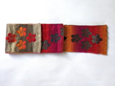 Double knitting pattern Scarf "Frangipani"