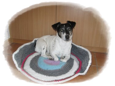 Häkelanleitung Hundekorb 50 cm Durchmesser