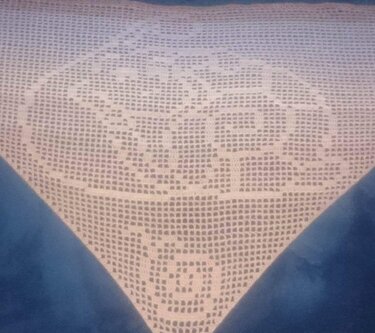 Motivtuch Schnecke, Dreieckstuch, Häkelanleitung - Bild 2