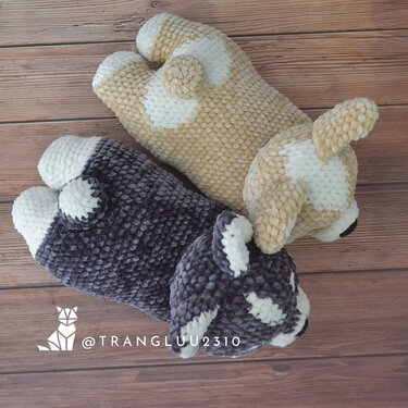 Crochet Corgi Dog pattern: Little Biscuit