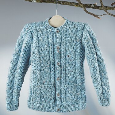 Strickanleitung Kindertrachtenjacke "Tweed" 756142