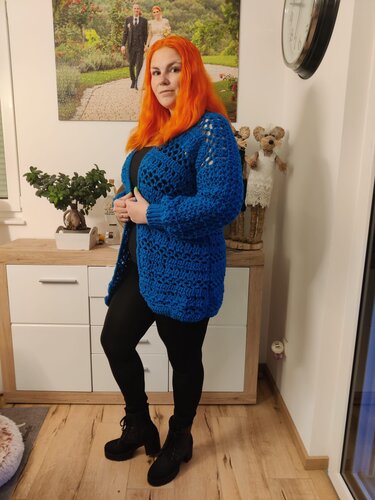 Häkeljacke Angelika alle Größen und Garnstärken - Bild 5