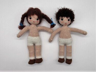 Häkelanleitung Anna und Anton, die Winterkinder