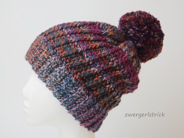 Häkelanleitung für warme Winter Beanie Mütze