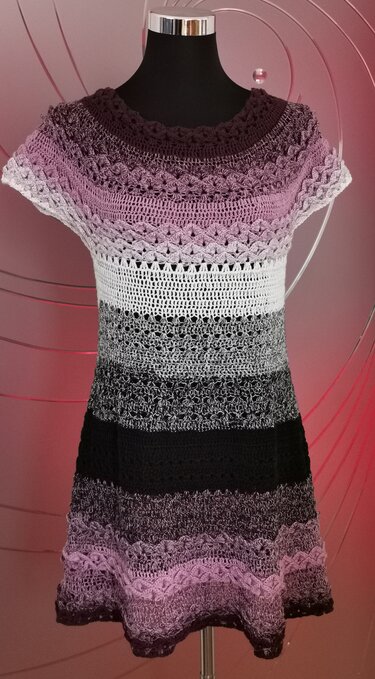 Tunika oder Minikleid "Joy", Häkelanleitung