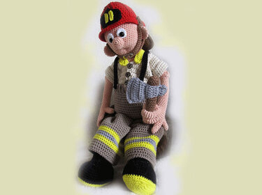 Fire Fighter Tom - Crochet