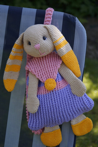 Häkelanleitung Rucksack Hase