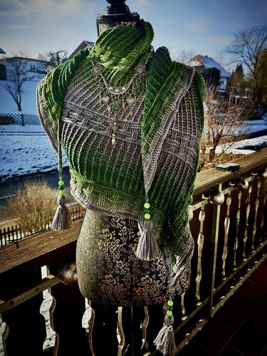 Tuch "Silver Sands of Morar" aus der Highland Collection - Häkeln