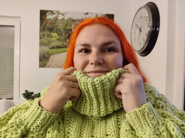 Häkelpullover Jasmin alle Größen und Längen - Bild 3