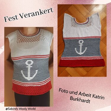 Häkelanleitung für das Marineshirt "Fest Verankert" - Bild 2