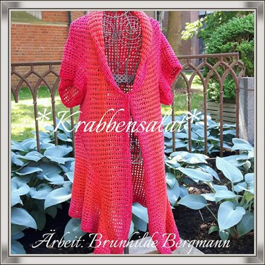 Häkelanleitung: Krabbbensalat Weste/ Jacke häkeln für alle Größen