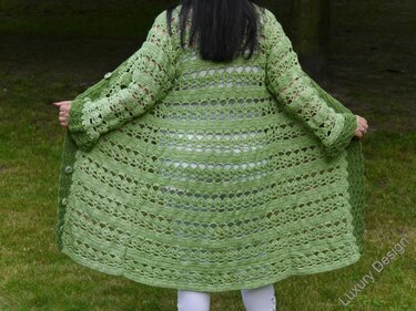 RVO Häkelanleitung Mantel Lugano