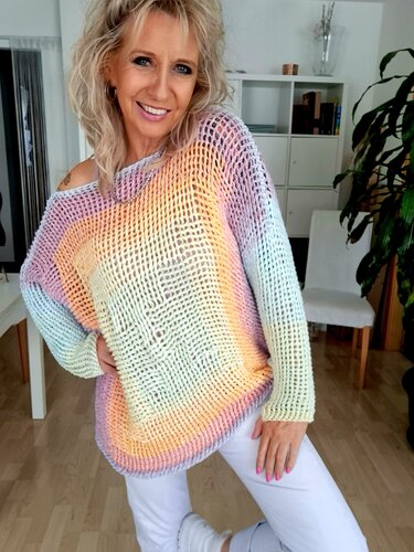 Schlabby Pulli - Häkelpullover - Häkeln
