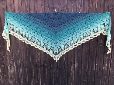 Häkelanleitung - Tuch "Gloria" - flach