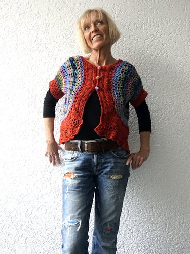 Häkelanleitung Weste, Bolero "Circle", alle Größen - Bild 2