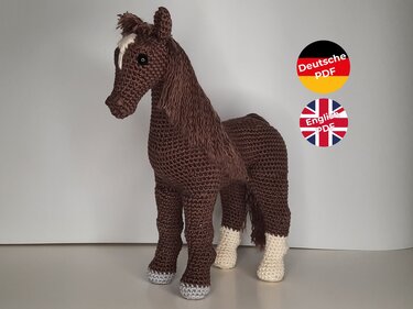 Pferd Stardust - Realistisches Pferd - Amigurumi Häkelanleitung