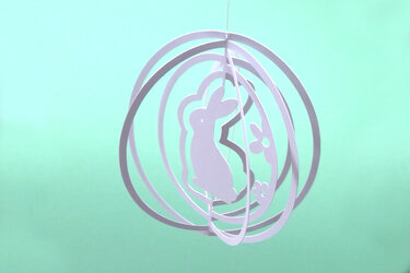 Osterhase im Ei Plotterdatei SVG DXF FCM - Plotting