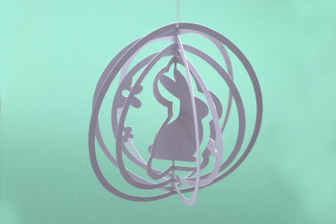 Osterhase im Ei Plotterdatei SVG DXF FCM - Bild 2