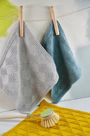 Dishcloths "Scandi", 5 easy patterns to knit - Knitting