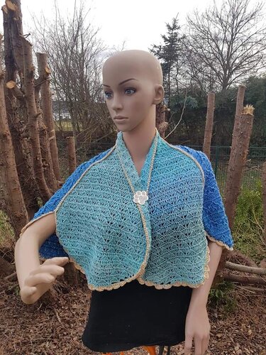 Tuch Blütentraum XXL - Häkeln