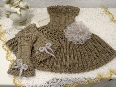 Strickset "Anmut", 3tlg. in 2 Farbvarianten - Stricken