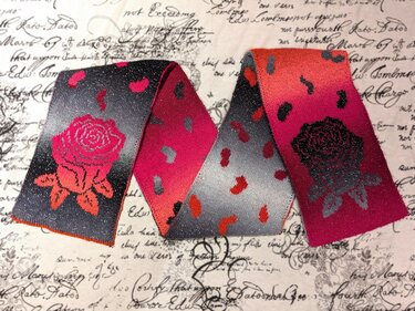 Double knitting pattern Scarf "Rose petals"